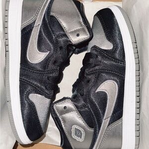 Jordan Black and Gold Sneakers